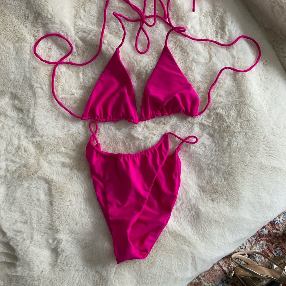 Hot Pink Tiger Mist Bikini
